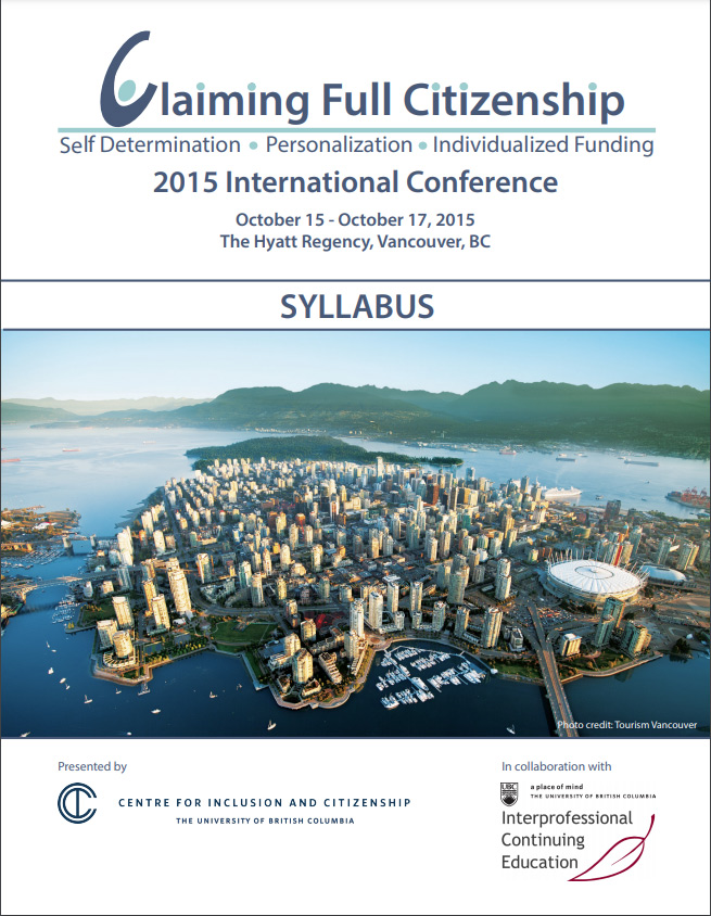 Cover art for: Claiming Full Citizenship 2015 International Conference