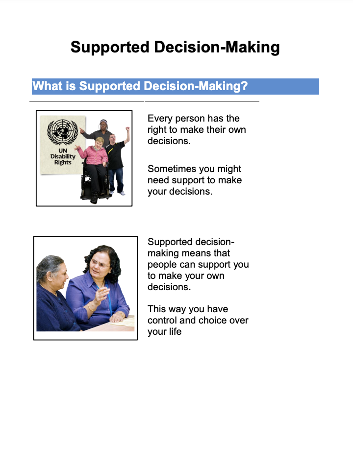 Cover art for: Easy Read Summary of Supported Decision Making