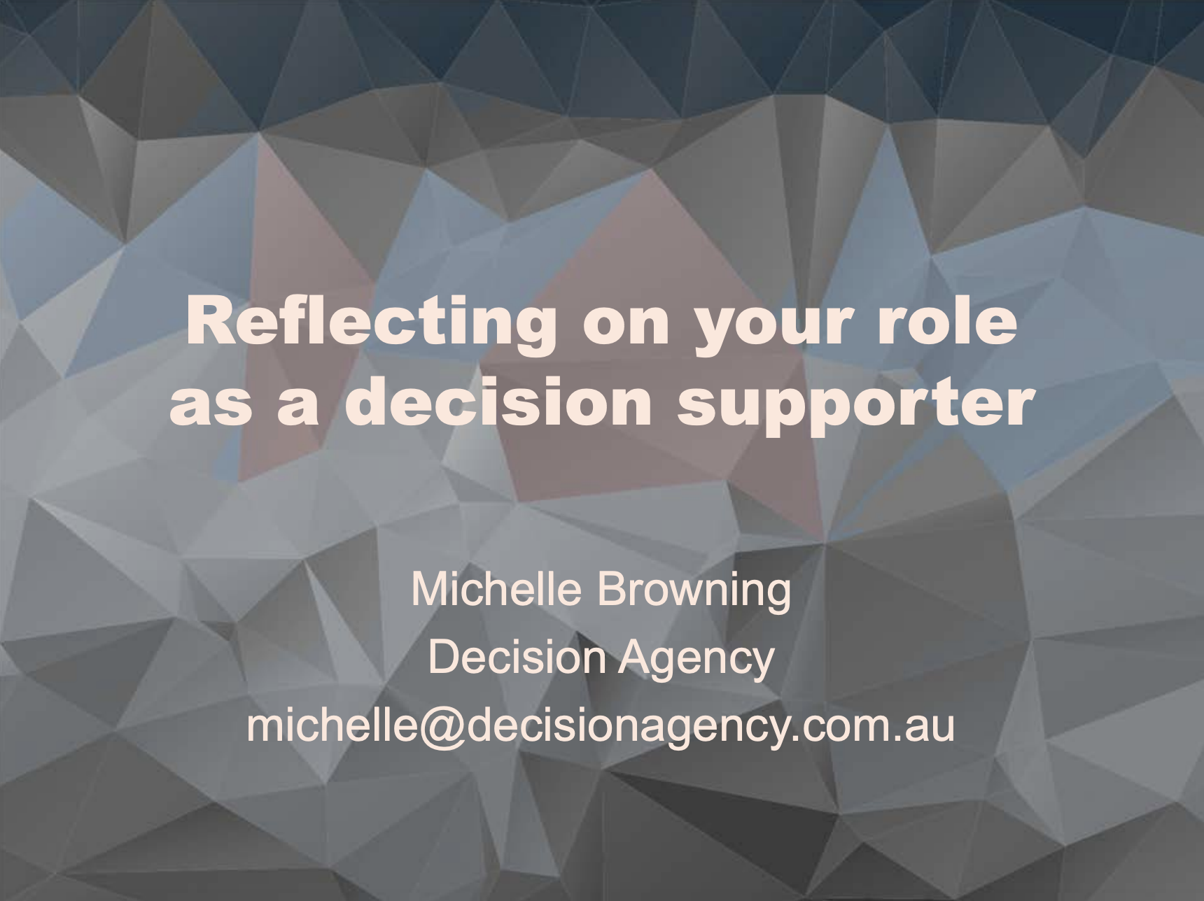 Cover art for: Reflecting on Your Role as a Decision Supporter