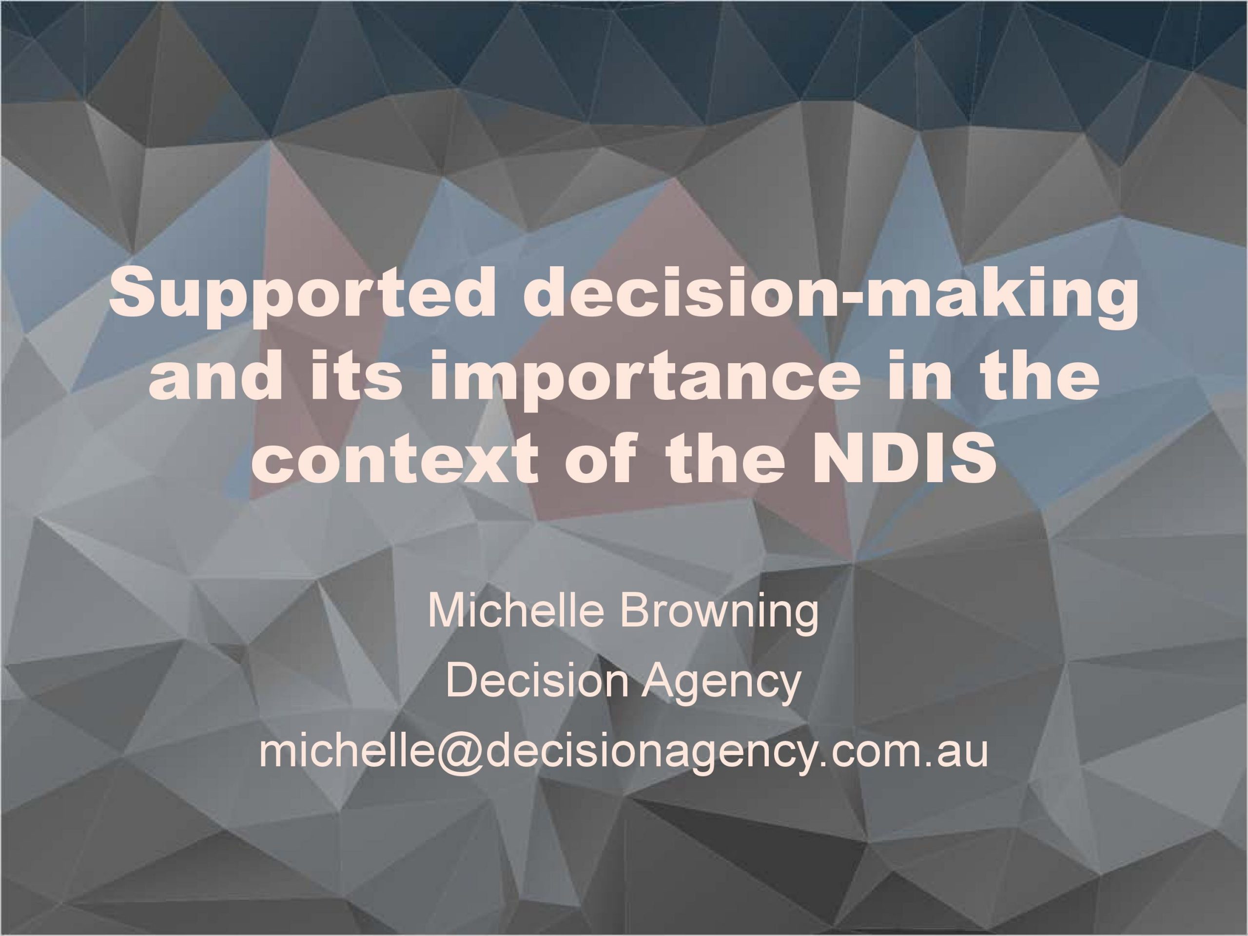 Cover art for: Supported decision-making and its importance in the context of the NDIS