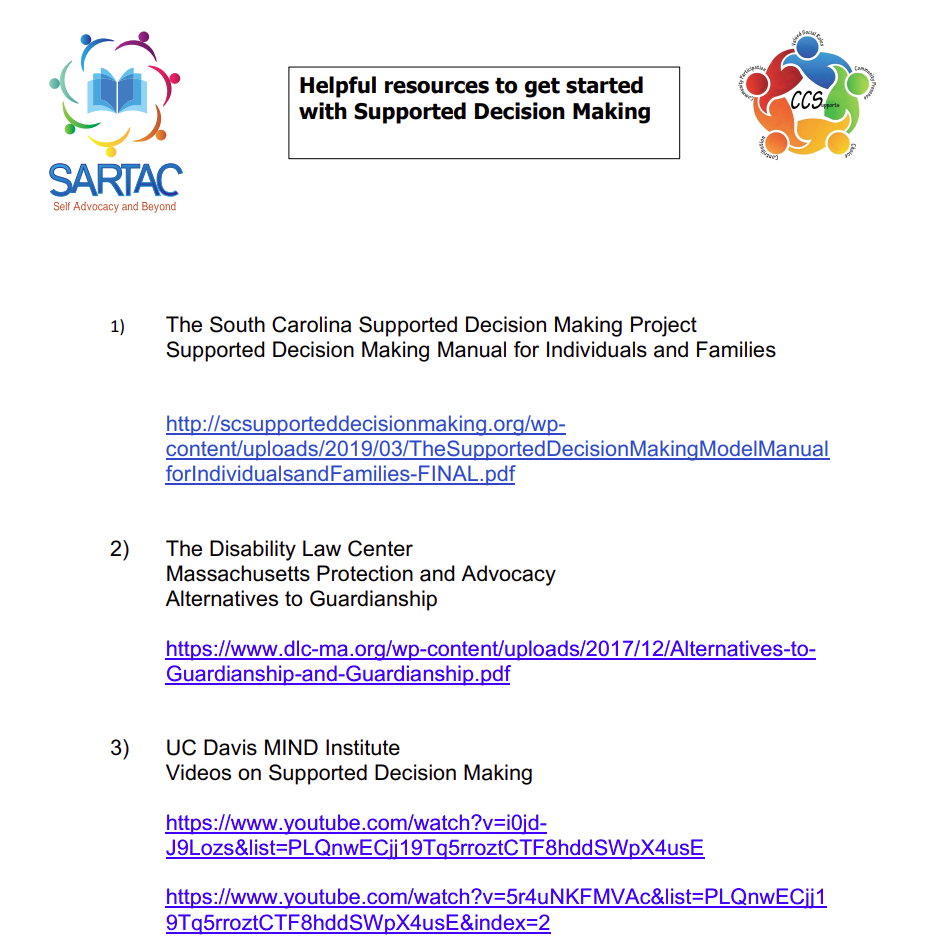 Cover art for: Resources to Get started with Supported Decision Making