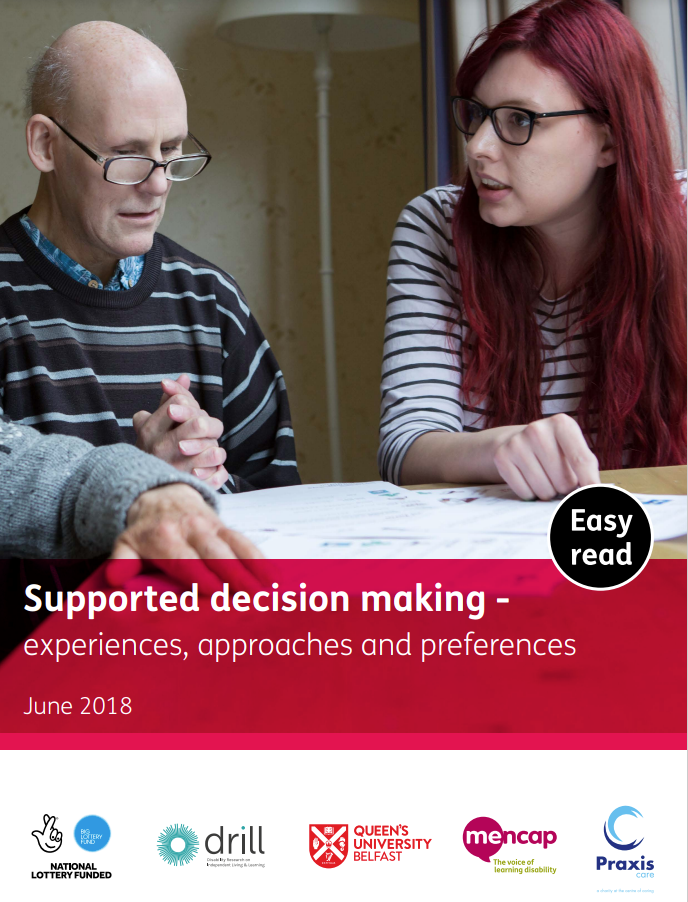 Cover art for: Supported Decision Making: Experiences, Approaches and Preferences-Easy Read