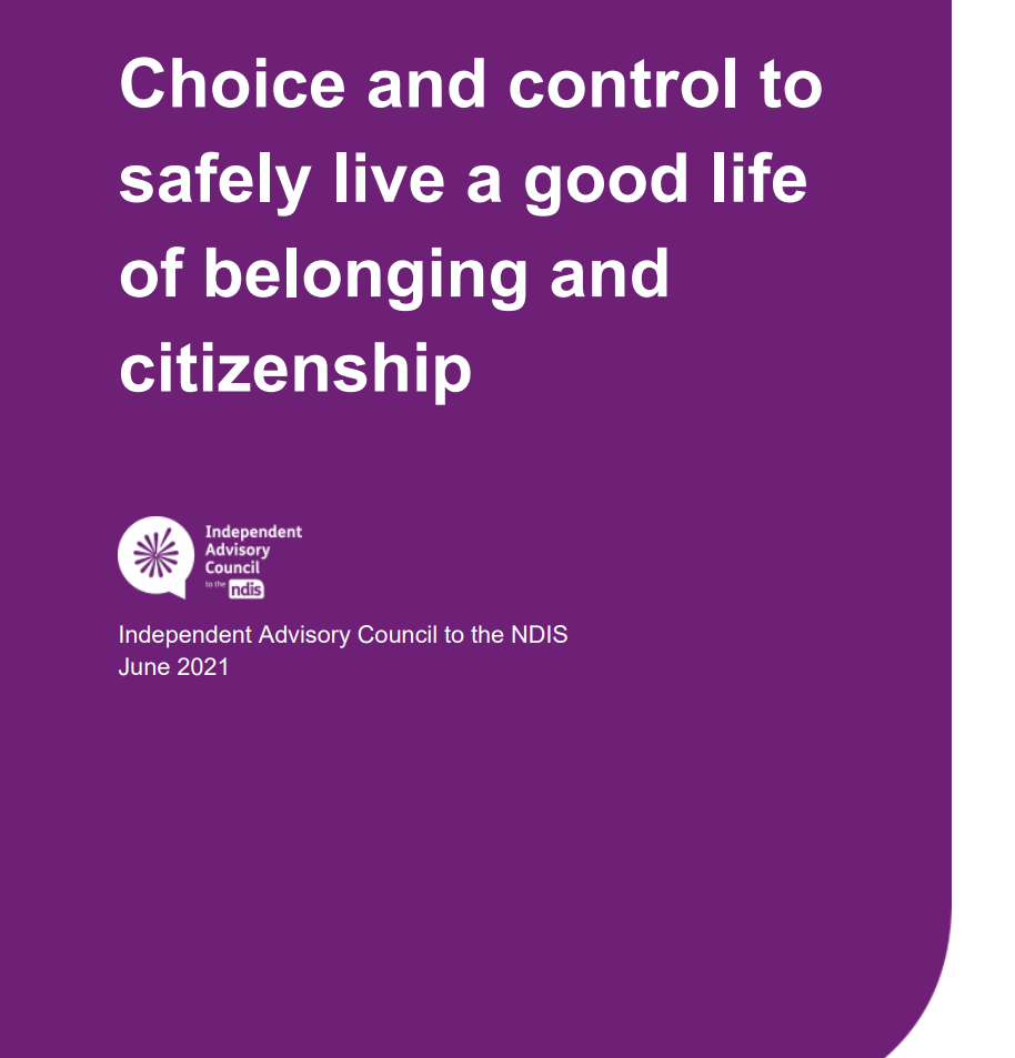Cover art for: Choice and Control to Safely Live a Good Life of Belonging and Citizenship