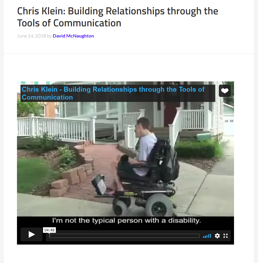 Cover art for: Chris Klein – Building Relationships through the Tools of Communication