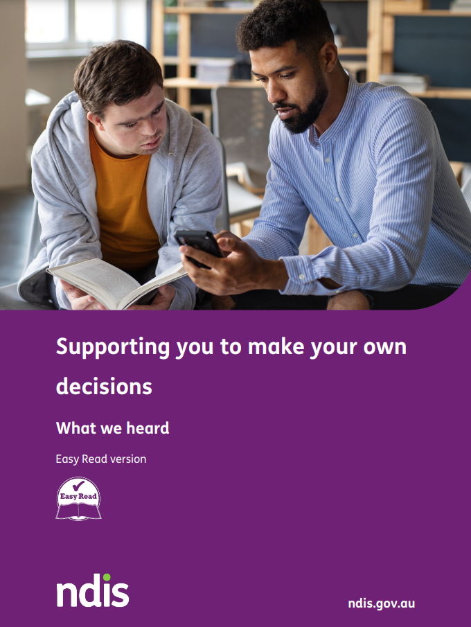 Cover art for: Supporting you to make your own decisions – Easy Read