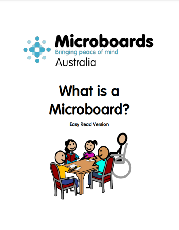 Cover art for: What is A Microboard? Easy Read