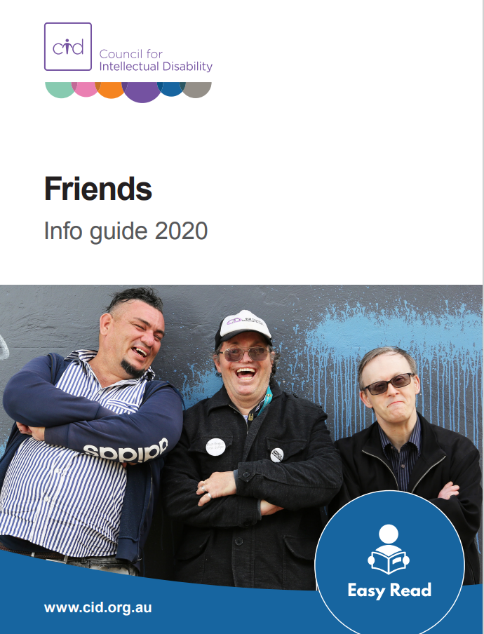Cover art for: Friends Info Guide – Easy Read