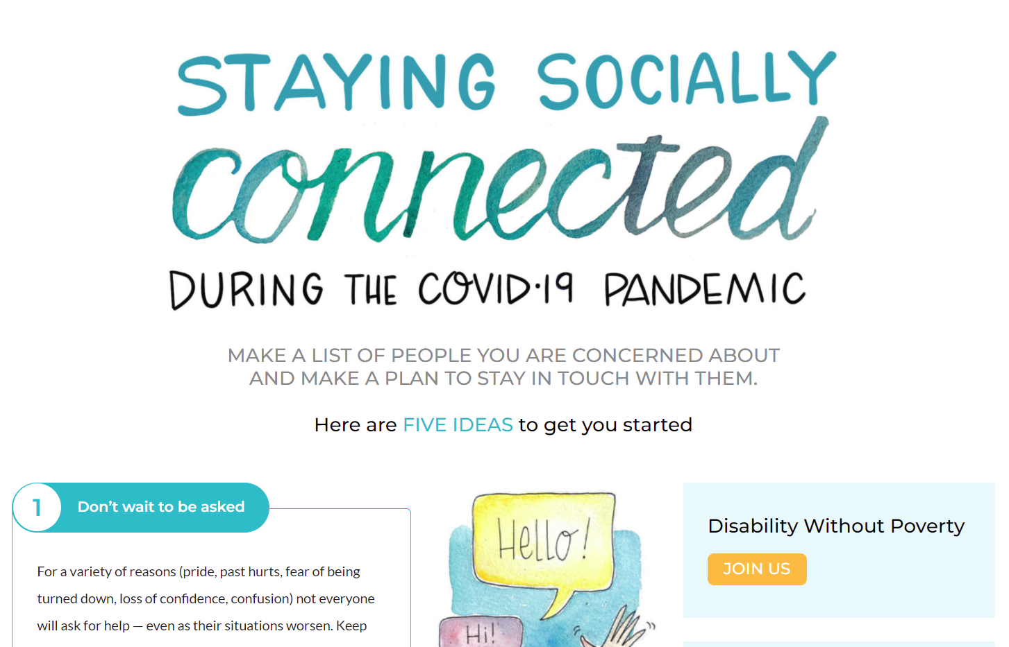 Cover art for: Staying Socially Connected
