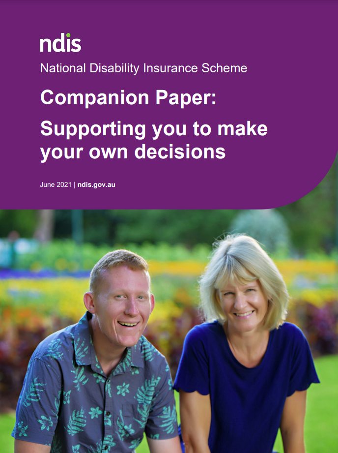 Cover art for: Companion Paper: Supporting you to make your own decisions