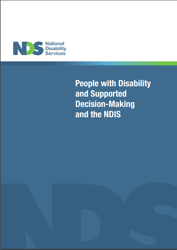 Cover art for: People with Disability and Supported Decision-Making and the NDIS
